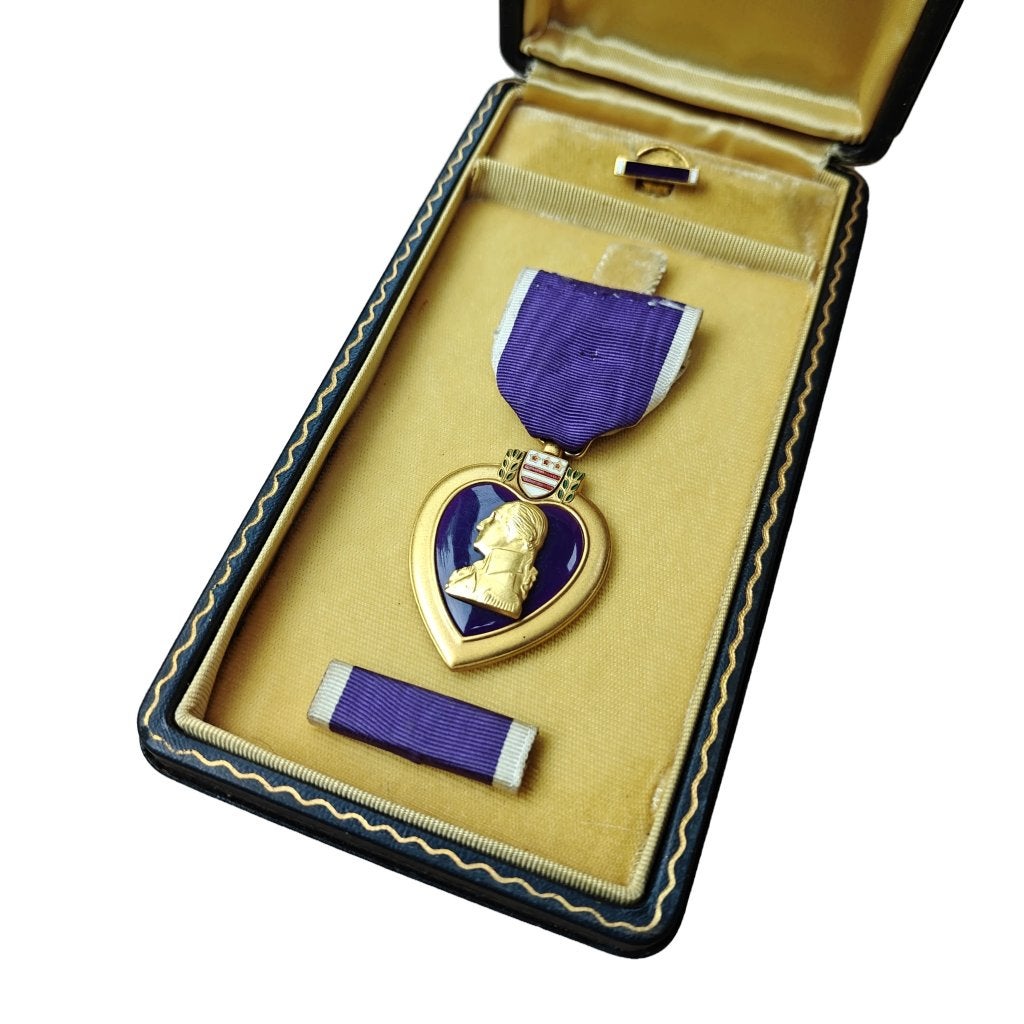 WWII US Purple Heart Medal With Box, Ophalen of Verzenden, Amerika, Embleem of Badge