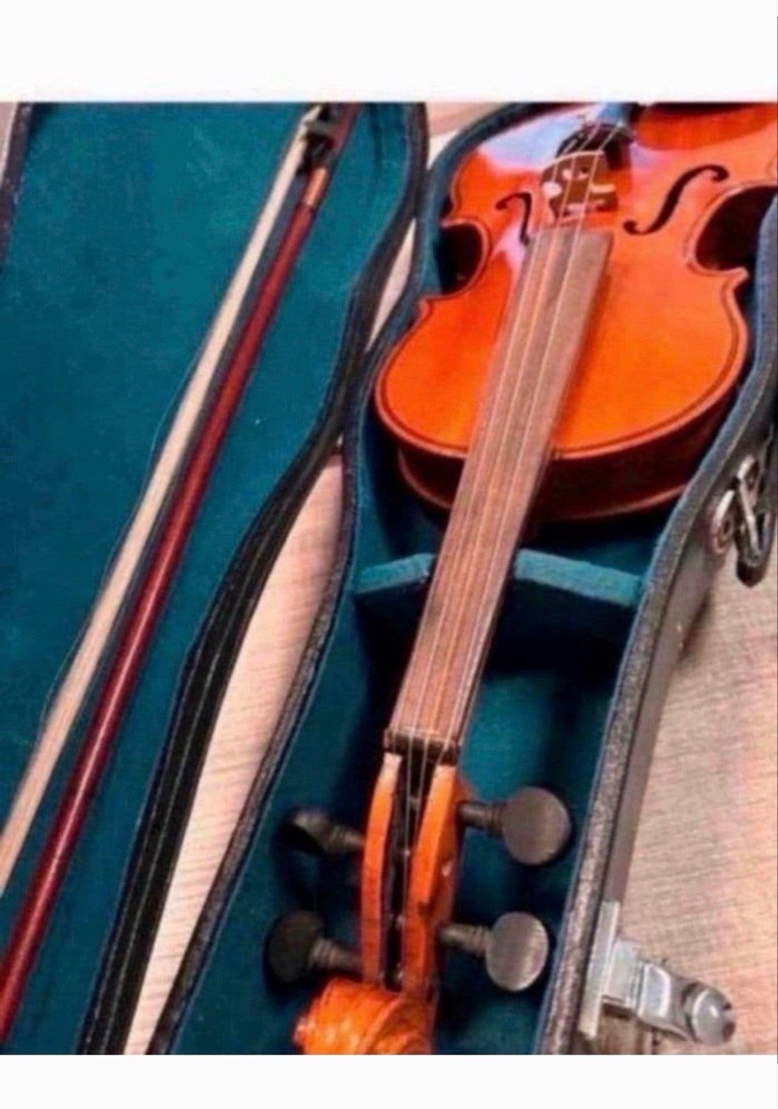 2/4 Viool voor beginners met koffer en strijkstok, Gebruikt, Viool, Ophalen of Verzenden, 1/4-viool