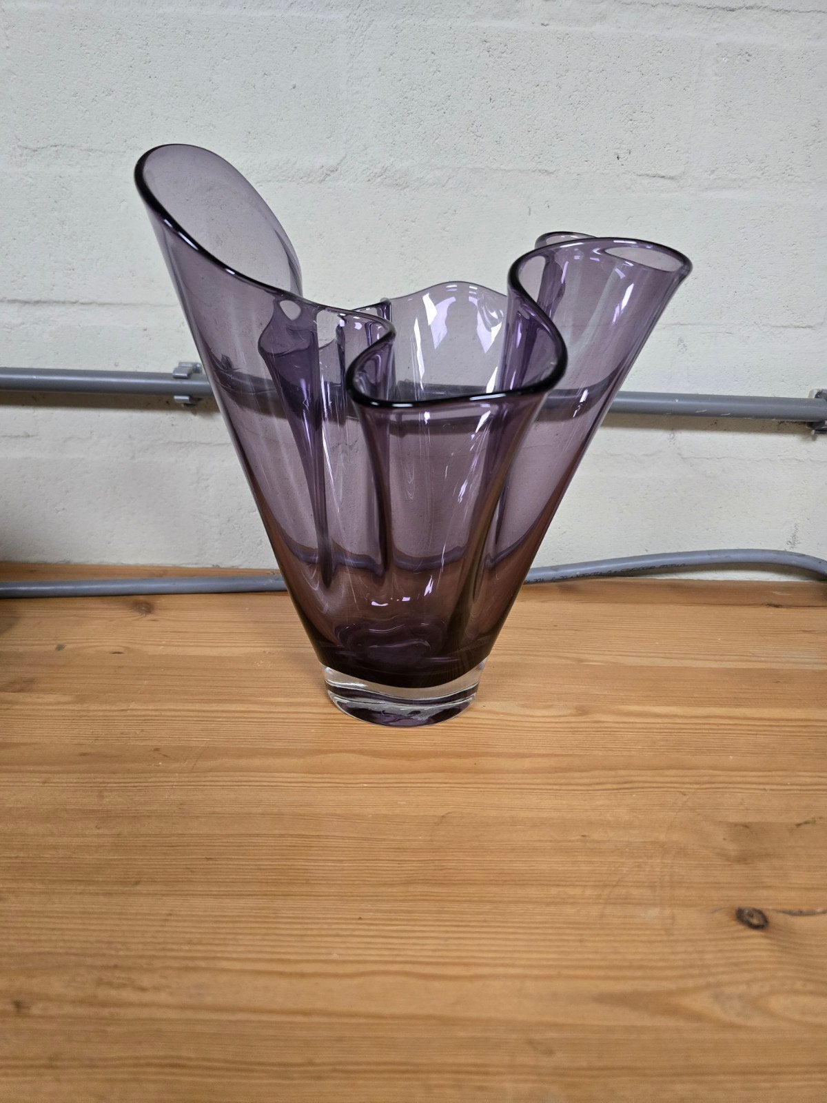 Vintage paarse zakdoekvaas / tulpenvaas, Huis en Inrichting, Woonaccessoires | Vazen, Ophalen of Verzenden