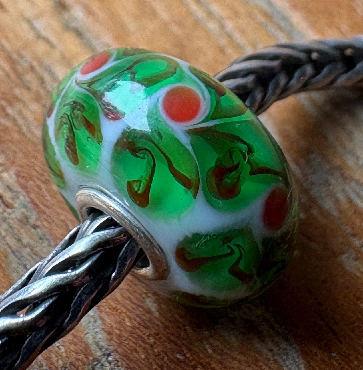 Trollbeads Kerst Uniek NIEUW, Sieraden, Tassen en Uiterlijk, Bedels, Verzenden, Nieuw, Glas of Kristal, Trollbeads