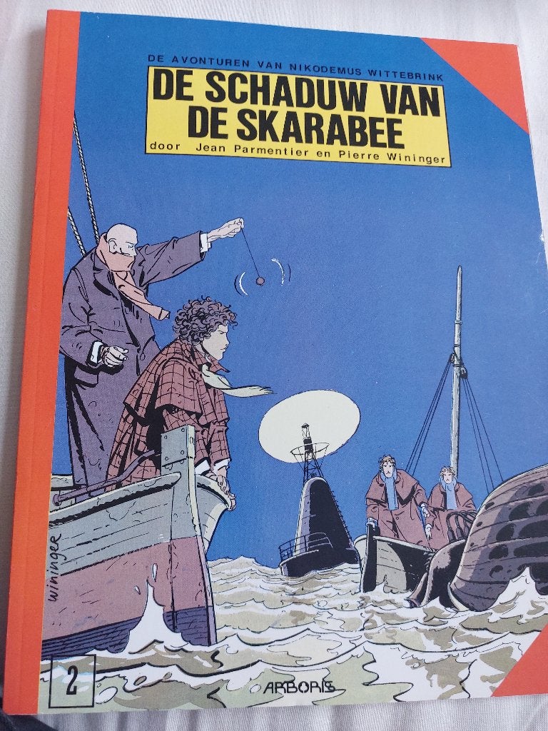 avonturen van NikodemusWittebrink de schaduw van de skarabee, Eén stripboek, Ophalen of Verzenden, Gelezen