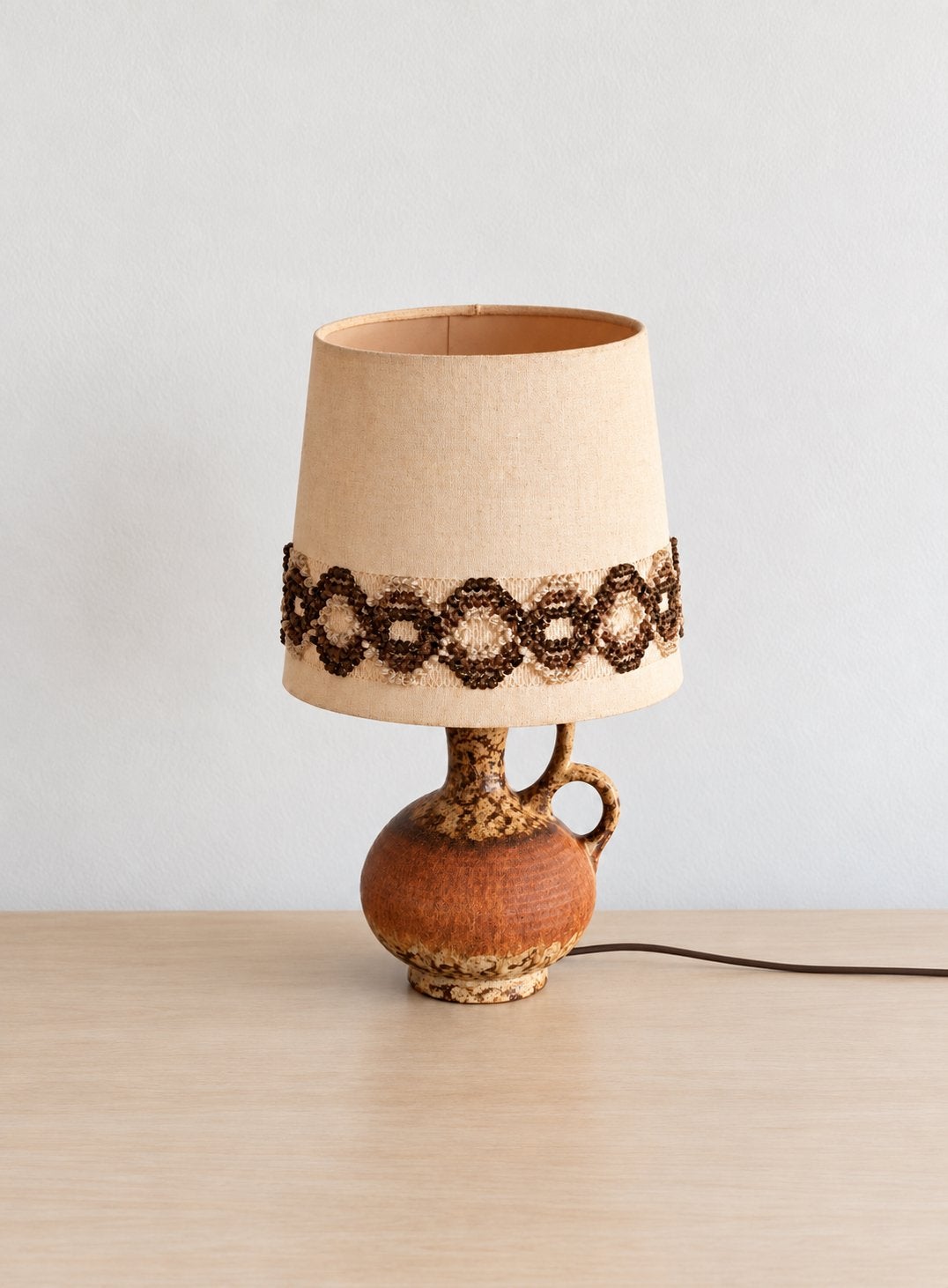 Vintage tafellamp FatLava Keramik West Germany, Gebruikt, Overige merken, Vintage, Handgemaakt