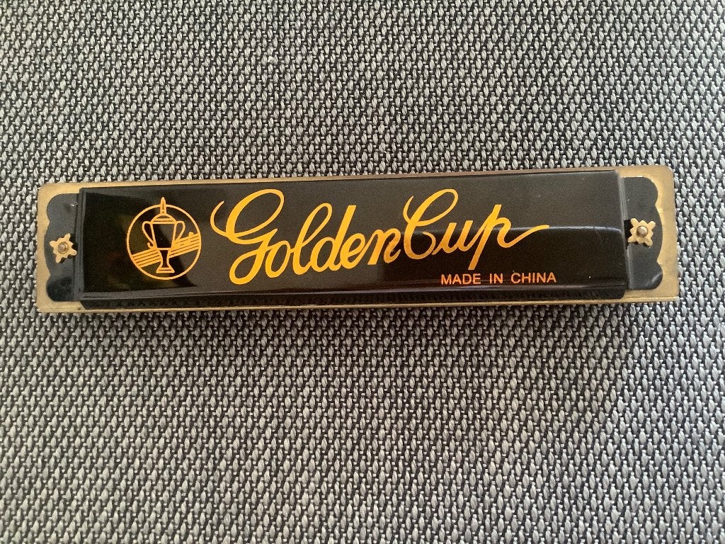 Golden Cup mondharmonica tremolo C-majeur, Ophalen, Zo goed als nieuw, Diatonisch, C-mondharmonica