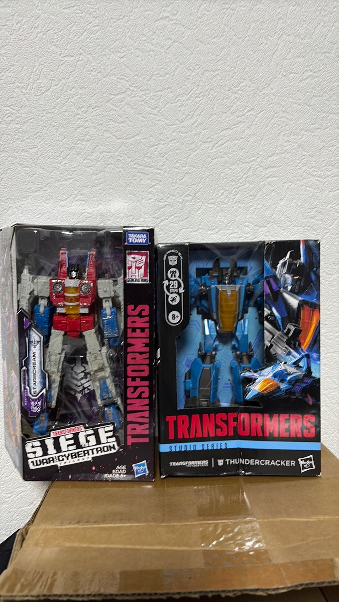 Transformers WFC starscream en ss thundercracker, Verzamelen, Overige generaties, Verzenden, Zo goed als nieuw