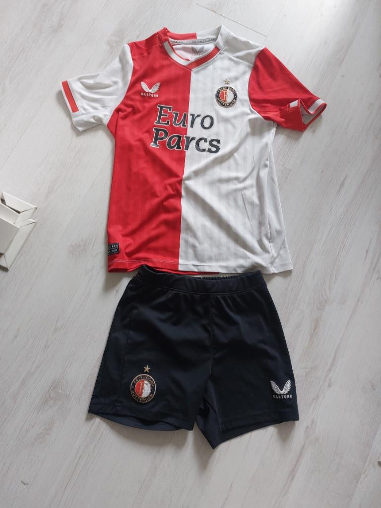 Feyenoord tenue set mt 158, Maat XS of kleiner, Ophalen of Verzenden, Gebruikt, Set