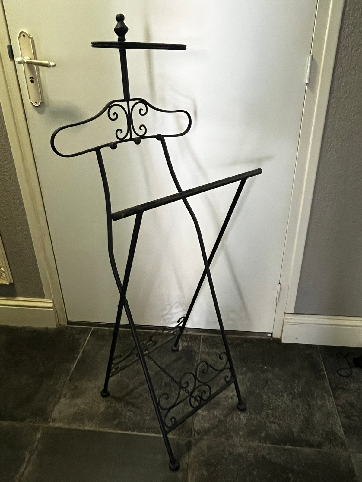 Dressboy kleding rek swart staal 120cm hoog, Ophalen, Gebruikt