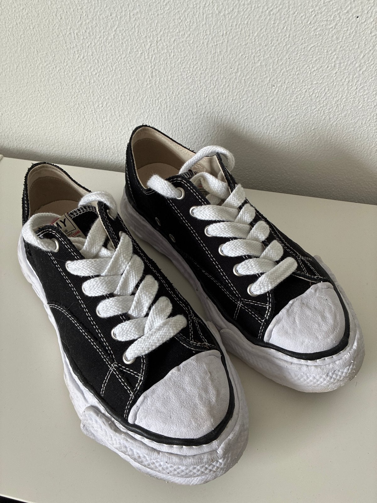 Maison Mihara Yasuhiro Peterson Low Canvas Sneakers, Kleding | Heren, Schoenen, Ophalen of Verzenden, Zo goed als nieuw, Zwart