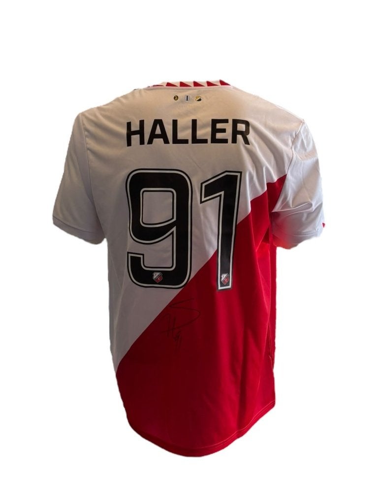 Sebastien Haller FC Utrecht gesigneerd 24/25 Shirt, Soccersignings.nl, Shirt, Ophalen of Verzenden, Info@soccersignings.nl