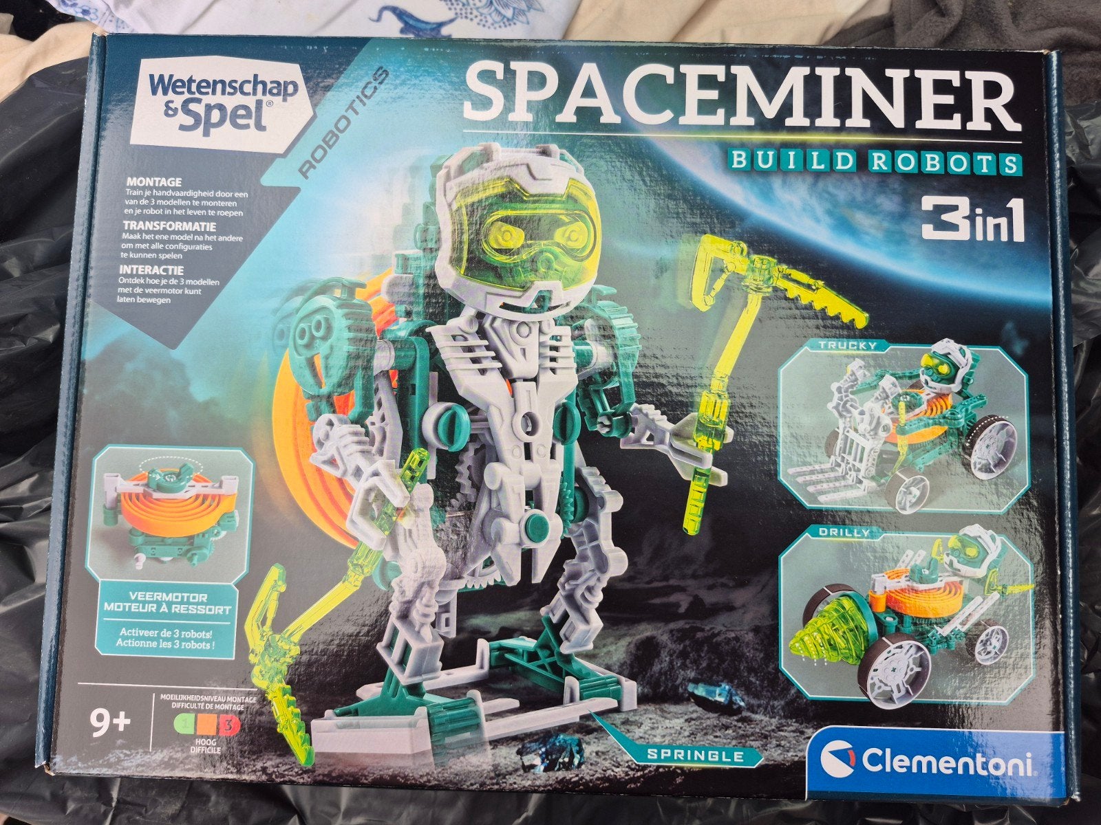 Clementoni Spaceminer Robotics 3-in-1 Bouwpakket, Ophalen, Zo goed als nieuw, Bouwen