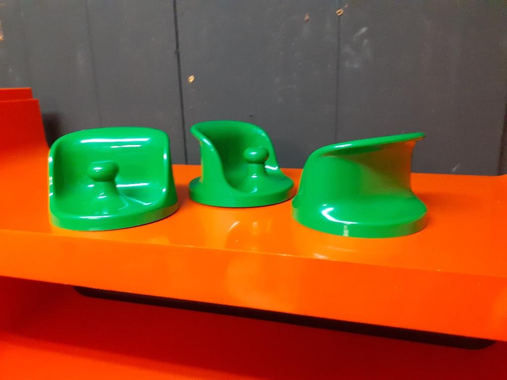Kartell 4702 kapstokhaak groen design jaren 70 Olav von Bohr, Kunststof, Gebruikt, Wandhaken, ?