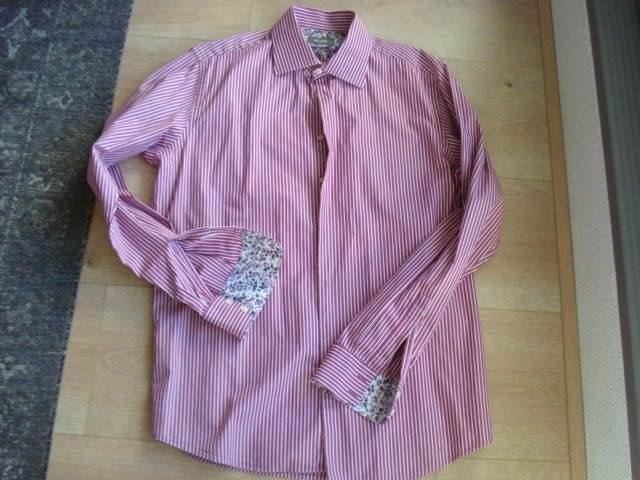 Bijna nieuw overhemd van VAN GILS maat 43, Zo goed als nieuw, Roze, Halswijdte 43/44 (XL), Van Gils