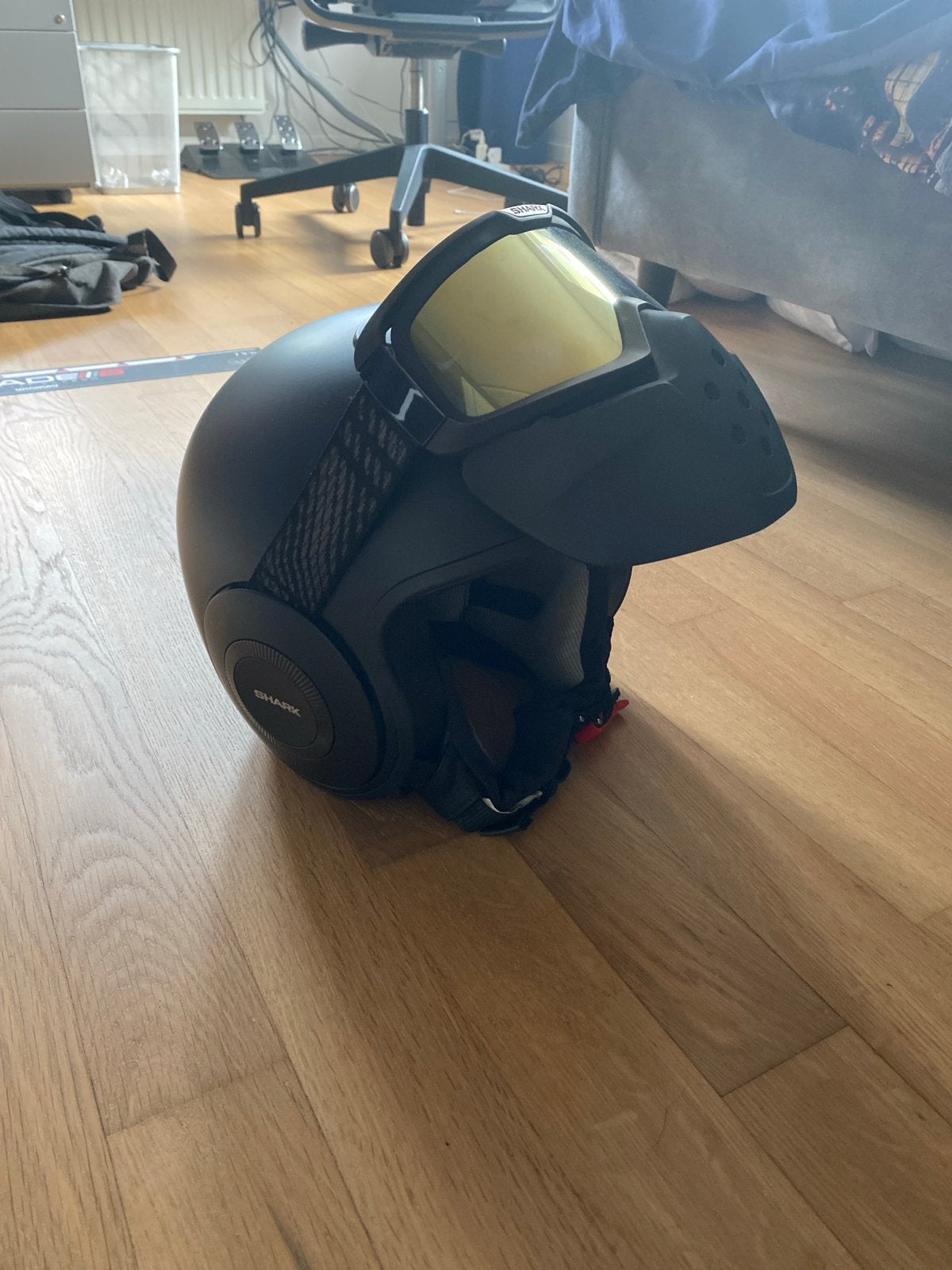 Shark Street Drak helm - Mat Zwart - Maat M, Ophalen, M, Heren, Jethelm
