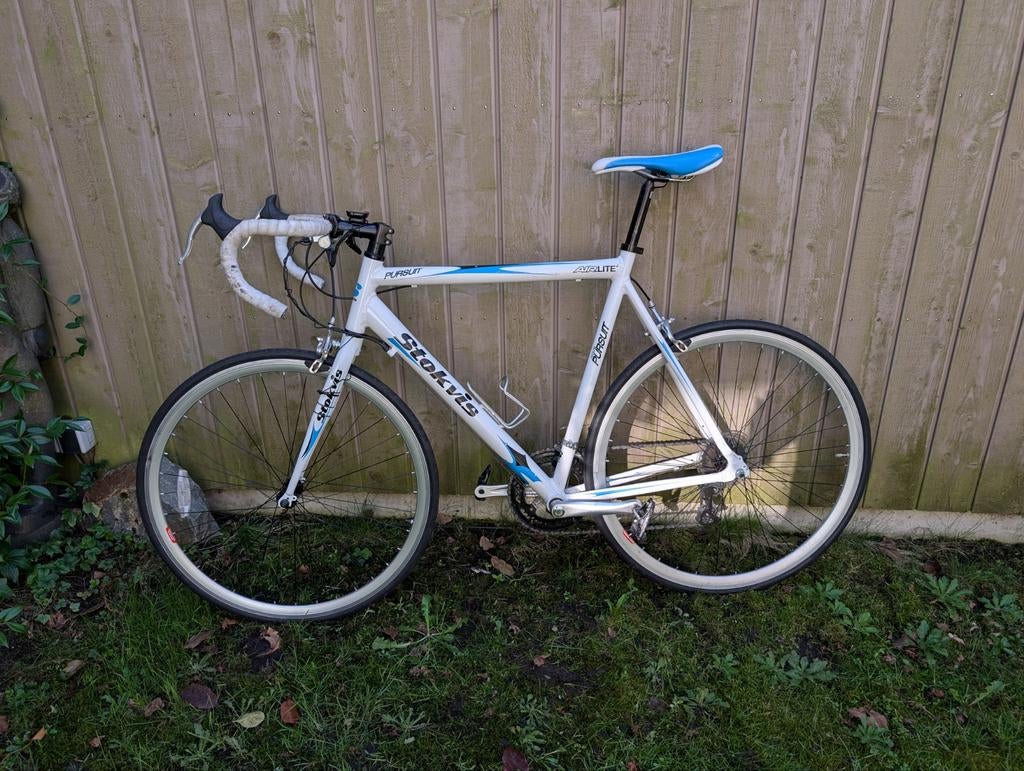 Wit Racefiets van Stokvis Pursuit Airlite, Fietsen en Brommers, Fietsen | Racefietsen, Aluminium, Zo goed als nieuw, Meer dan 20 versnellingen