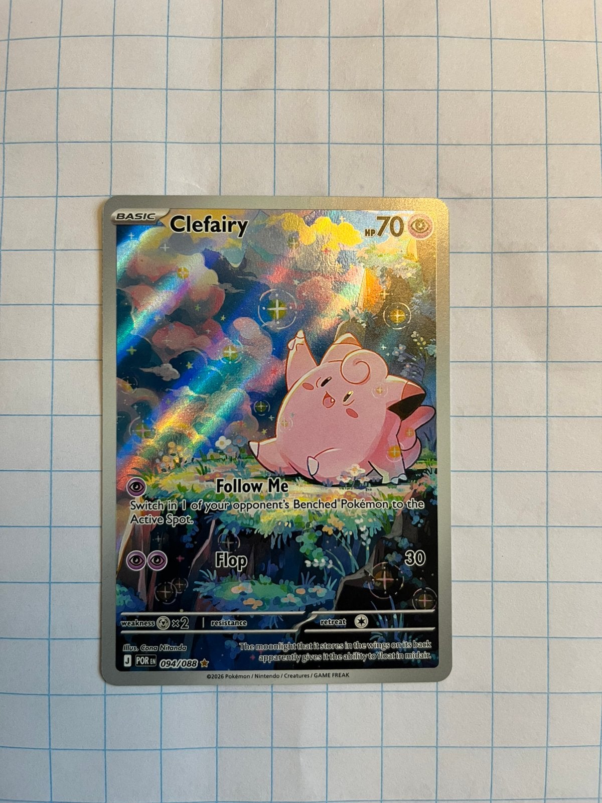 Clefairy 094/088, Ophalen of Verzenden, Nieuw, Losse kaart