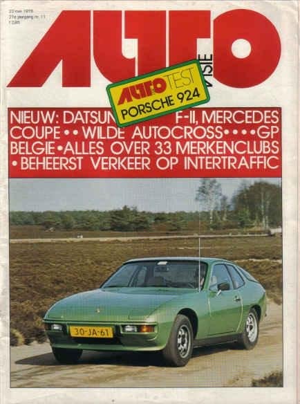Autovisie 11 1976 : Porsche 924 - Datsun Cherry FII - Tyrell, Ophalen of Verzenden, Gelezen, Algemeen