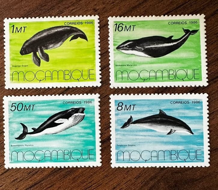 Mozambique 1986 - Walvissen en dolfijnen (postfris), Ophalen of Verzenden, Overige landen, Postfris
