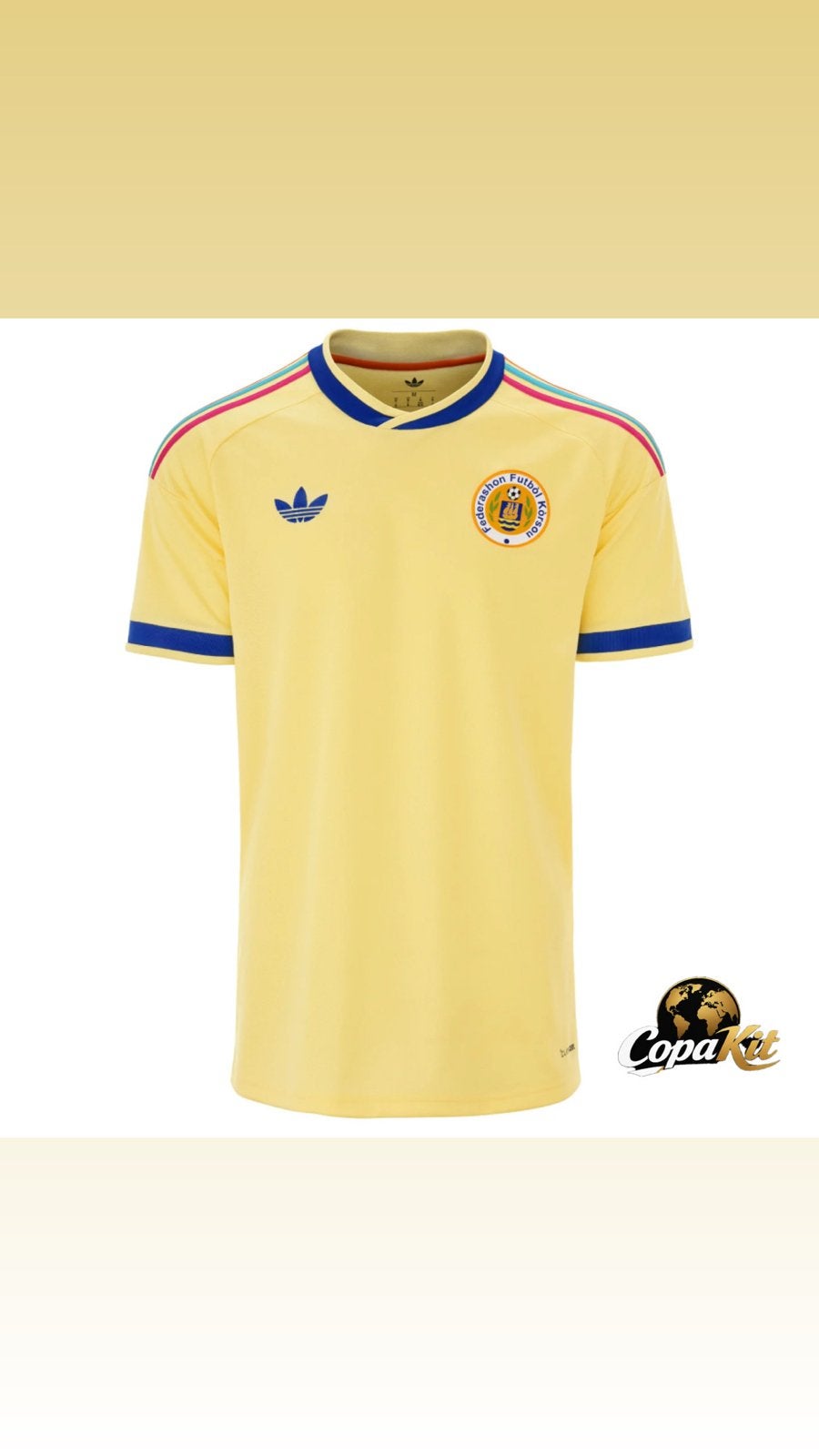 CopaKit| Curaçao voetbal t-shirt, Verzenden, Nieuw, Maat 48/50 (M), Geel
