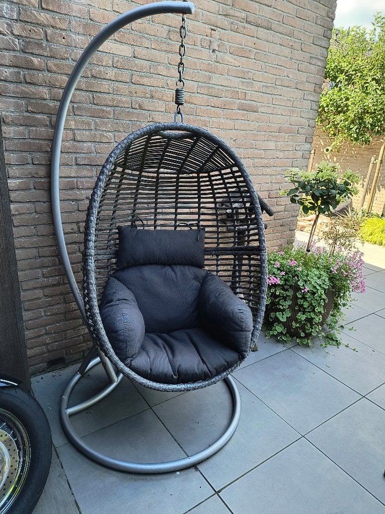 Hangstoel egg, Ophalen, Gebruikt, Aluminium