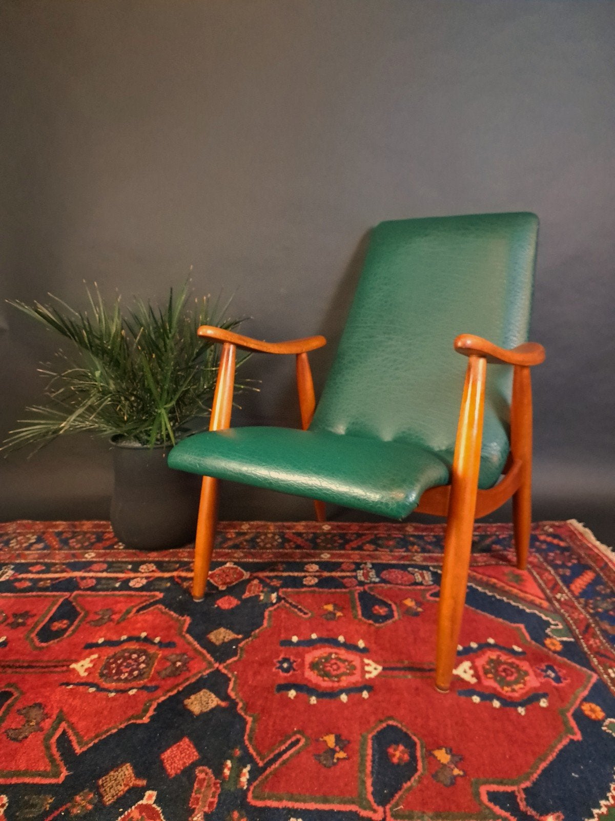 Vintage Louis van Teeffelen WeBe Fauteuil, Huis en Inrichting, Fauteuils, Ophalen, Gebruikt, ., Vintage