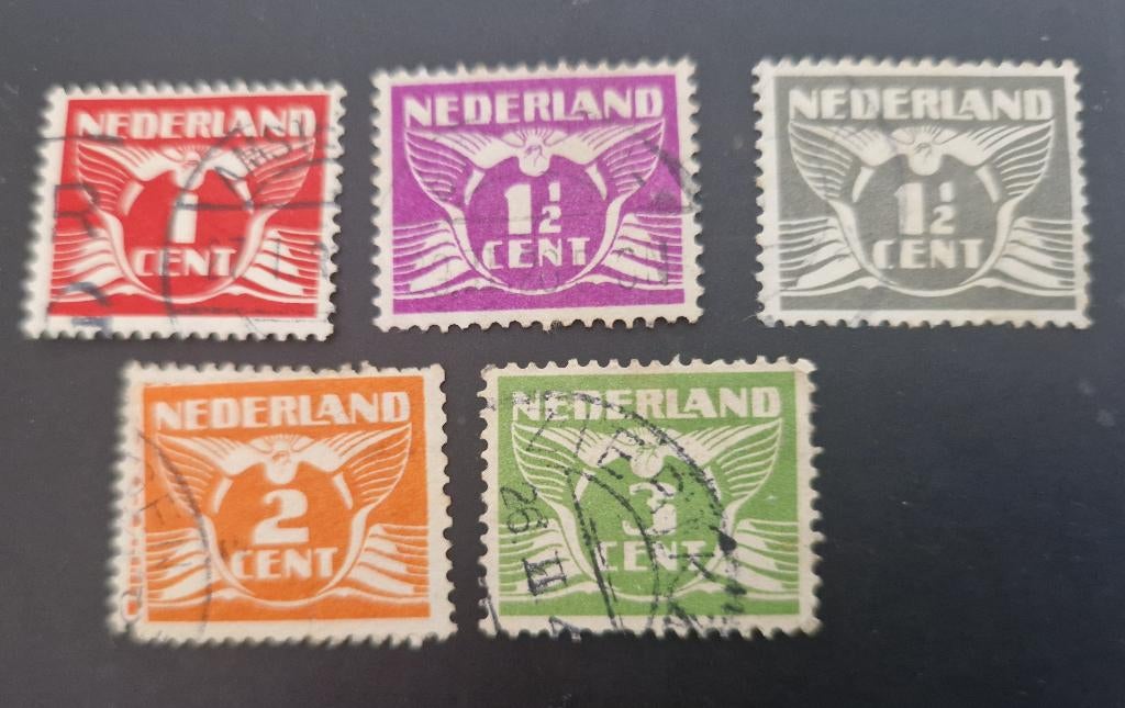 Nederland 1926-1939 - nvph 169-176 - Vliegende Duif - WM, Postzegels en Munten, Postzegels | Nederland, Verzenden, T/m 1940, Gestempeld