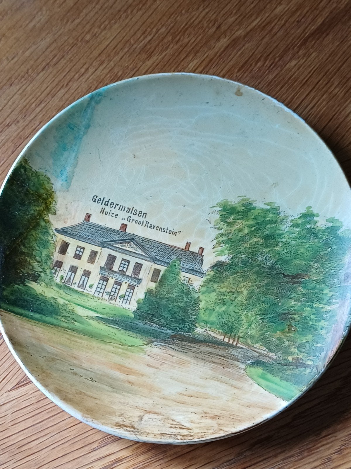 Geldermalsen bordje landhuis ca 1900, Ophalen of Verzenden