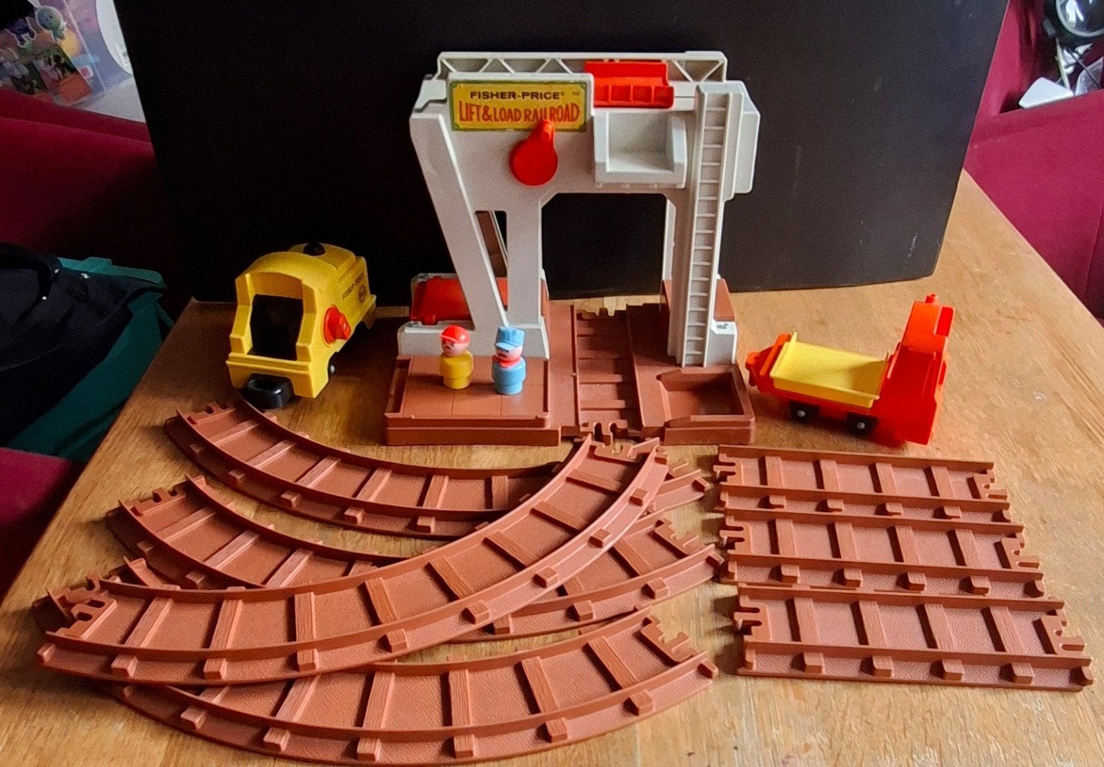 Fisher-Price lift & load railroad., Ophalen of Verzenden, Gebruikt, Speelset
