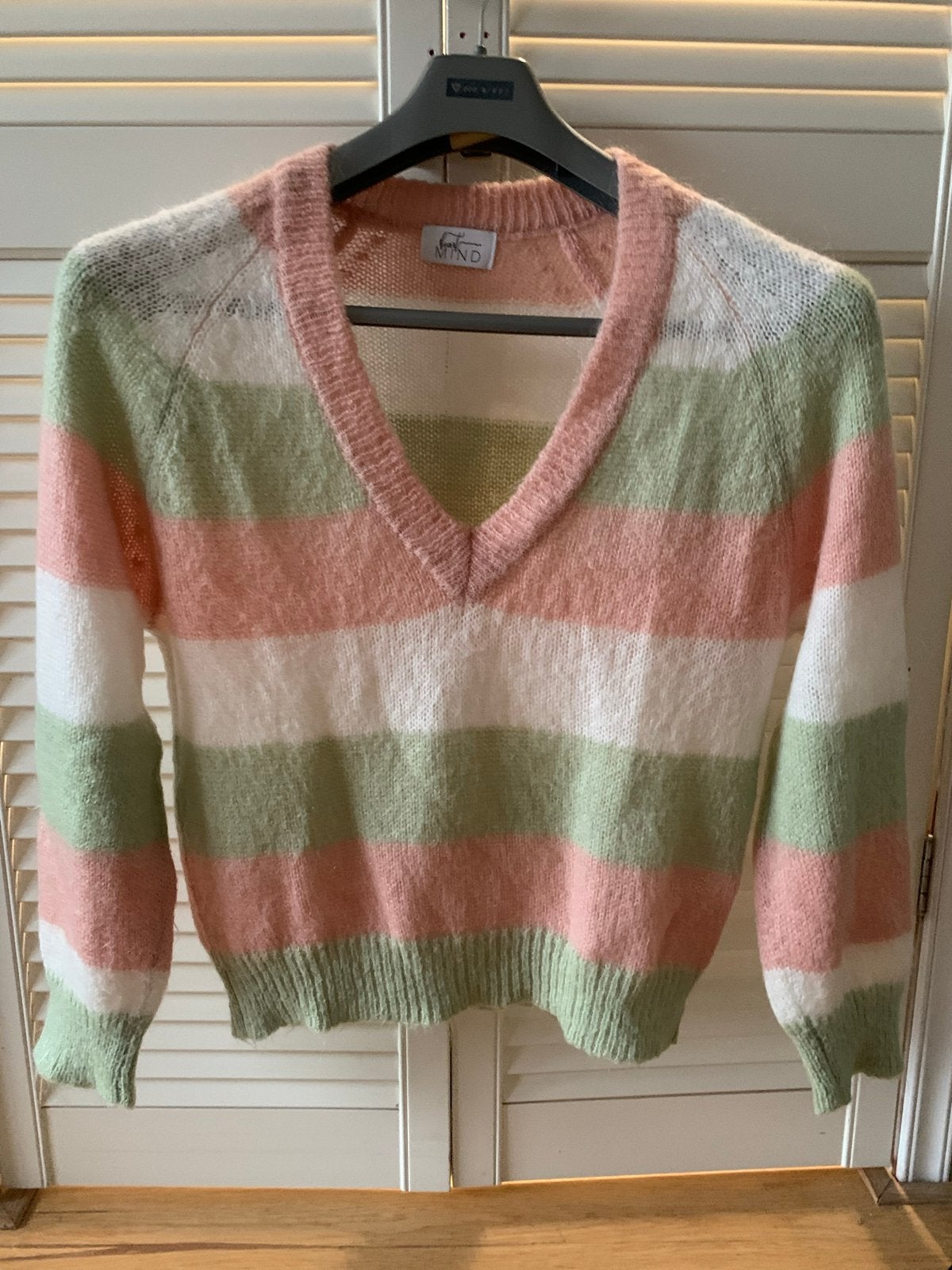 Heart & Mind gestreepte trui met mohair, Kleding | Dames, Truien en Vesten, Ophalen of Verzenden, Zo goed als nieuw, Maat 36 (S)