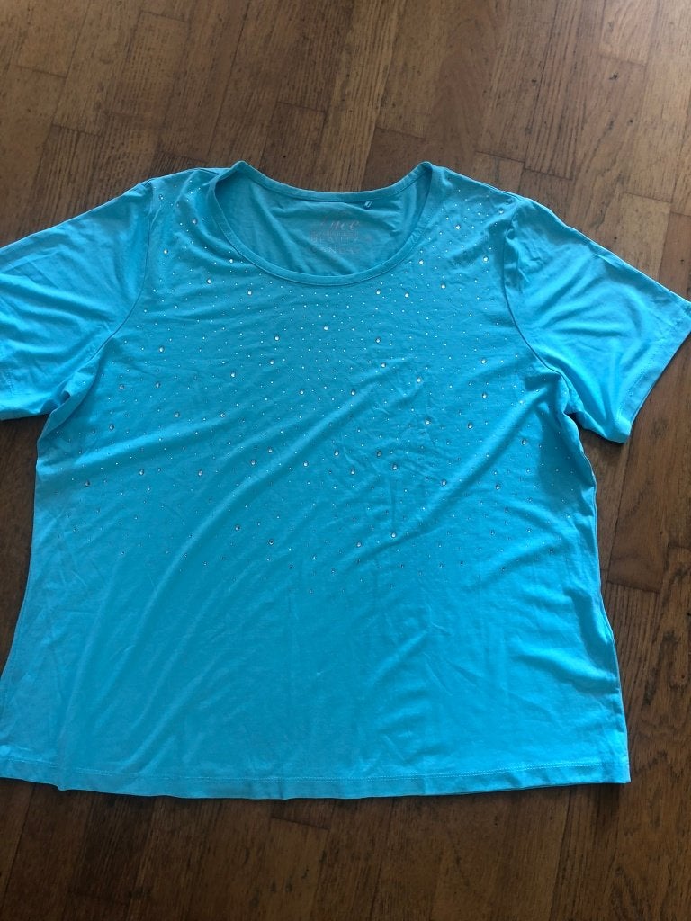 t shirt maat 42/44 L, Blauw, Maat 42/44 (L), Nieuw, Ophalen of Verzenden