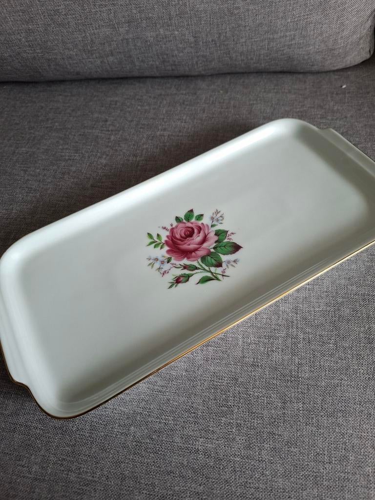 Vintage Bavaria KHC dienblad met roos decoratie, Ophalen