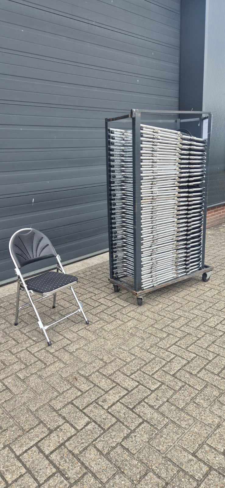 klapstoelen inklapbaar met transportkar, Ophalen, Gebruikt, Geen, Vijf, Zes of meer stoelen
