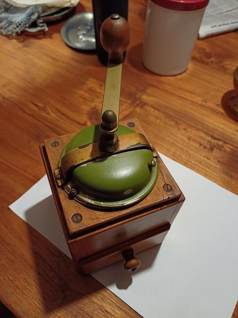 Antieke PeDe handkoffiemolen - Vintage koffiemolen, Ophalen of Verzenden