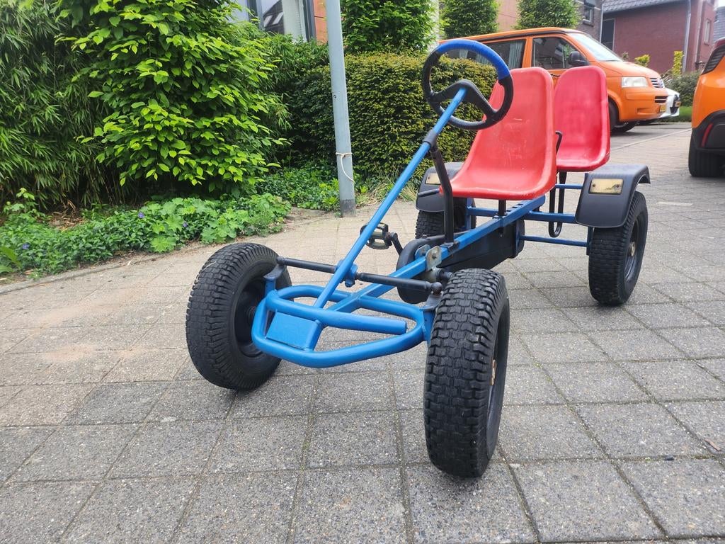 Blauwe Berg skelter met duozit, Kinderen en Baby's, Speelgoed | Buiten | Skelters, Ophalen, Gebruikt, Berg, Duozit