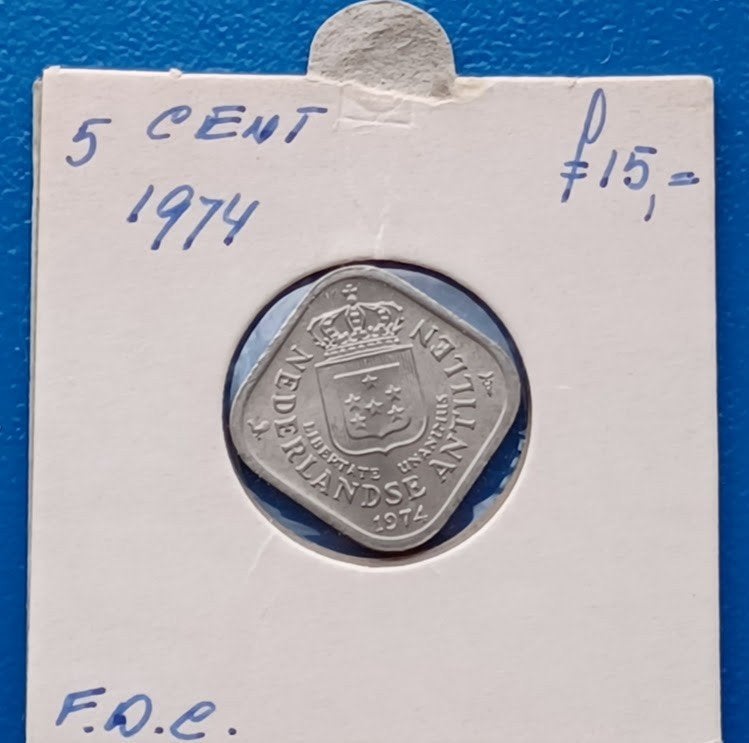 5 cent 1974 - Nederlandse Antillen, Verzenden, Koningin Juliana, 5 cent, Losse munt