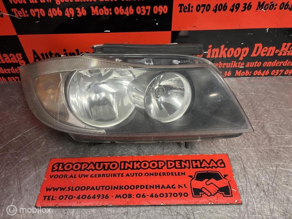 BMW 3-serie E90 ('05-'08) Koplamp Rechts | 631169427480 |, Gebruikt, Ophalen of Verzenden, BMW