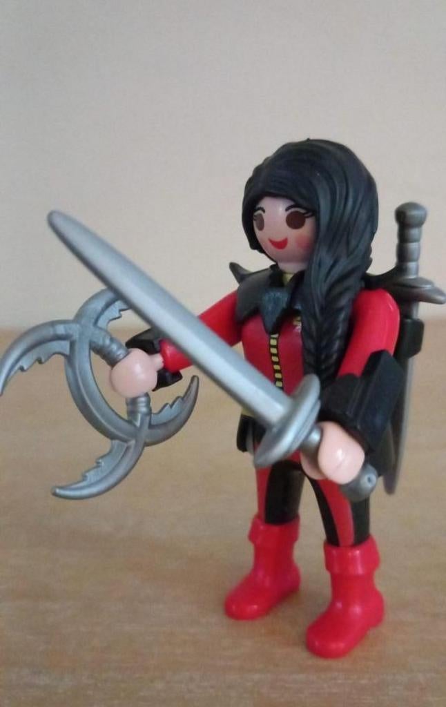 Playmobil - Zwaardvechtster 9073 - COMPLEET!, Kinderen en Baby's, Speelgoed | Playmobil, Ophalen of Verzenden, Zo goed als nieuw