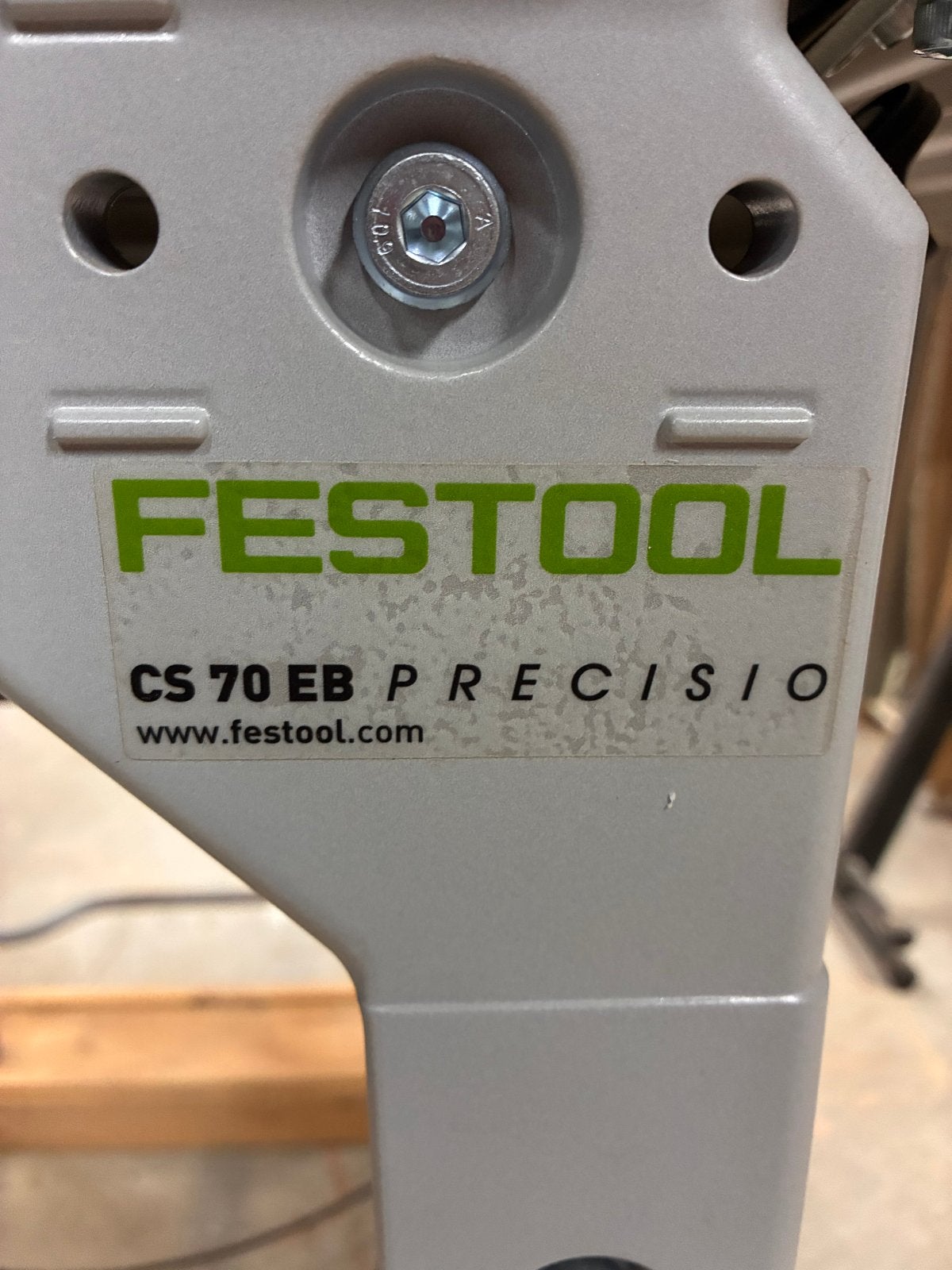 Festool CS 70 EB Precisio Tafelzaag, Gebruikt, Cirkelzaag, 70 mm of meer, Ophalen of Verzenden