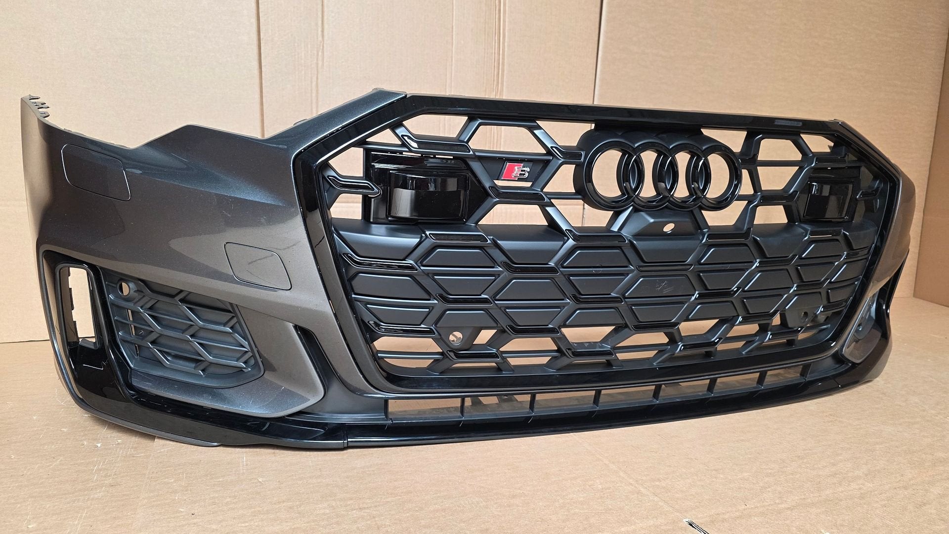 Voorbumper Audi A6 C8 4K Facelift S-Line 6xPDC KLS SLINE, Auto-onderdelen, Gebruikt, -, Voor, Bumper
