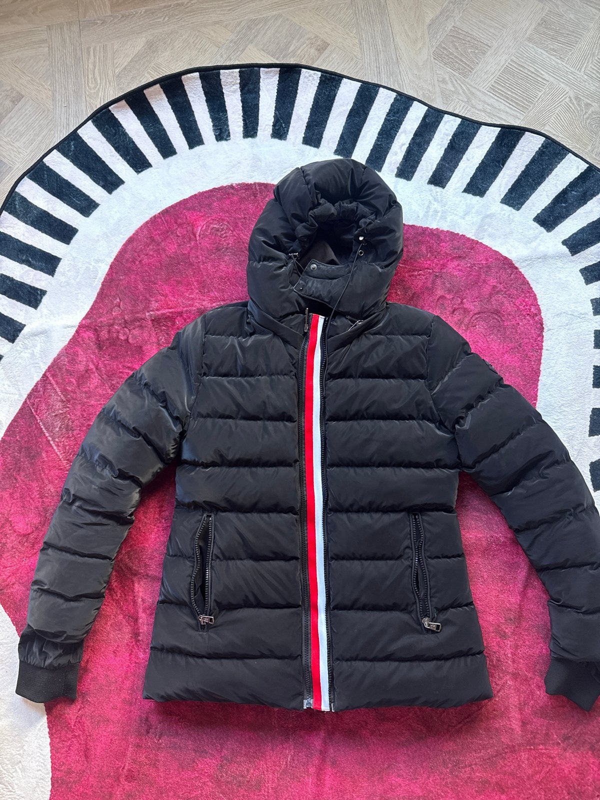 Moncler dikke waterdichte winterjas met afritsbare capuchon, Kleding | Dames, Ophalen of Verzenden, Zo goed als nieuw, Maat 36 (S)