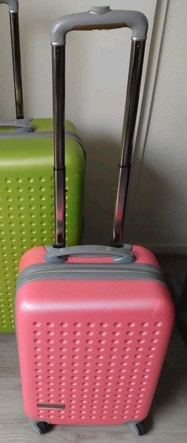 Reiskoffer, Wieltjes, Gebruikt, 50 tot 60 cm, Hard kunststof