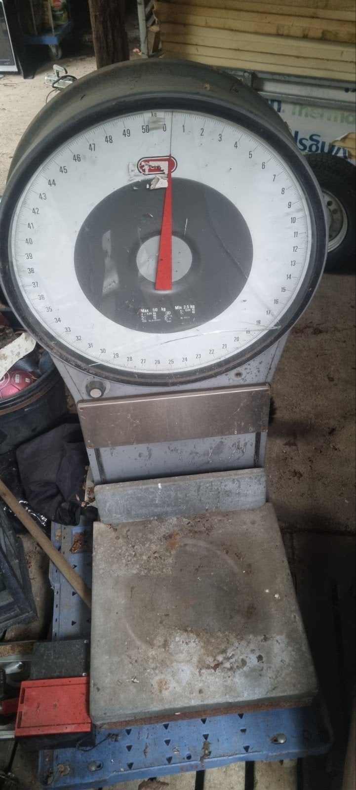 Robuuste analoge weegschaal - Max 50 kg, Witgoed en Apparatuur, Weegschalen, Ophalen, Gebruikt, Analoog, Overige typen