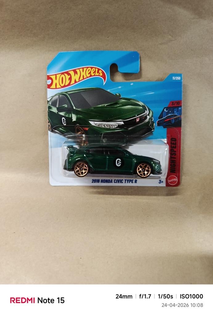 Hotwheels  2018 Honda civic type r, Ophalen of Verzenden, Nieuw, Auto