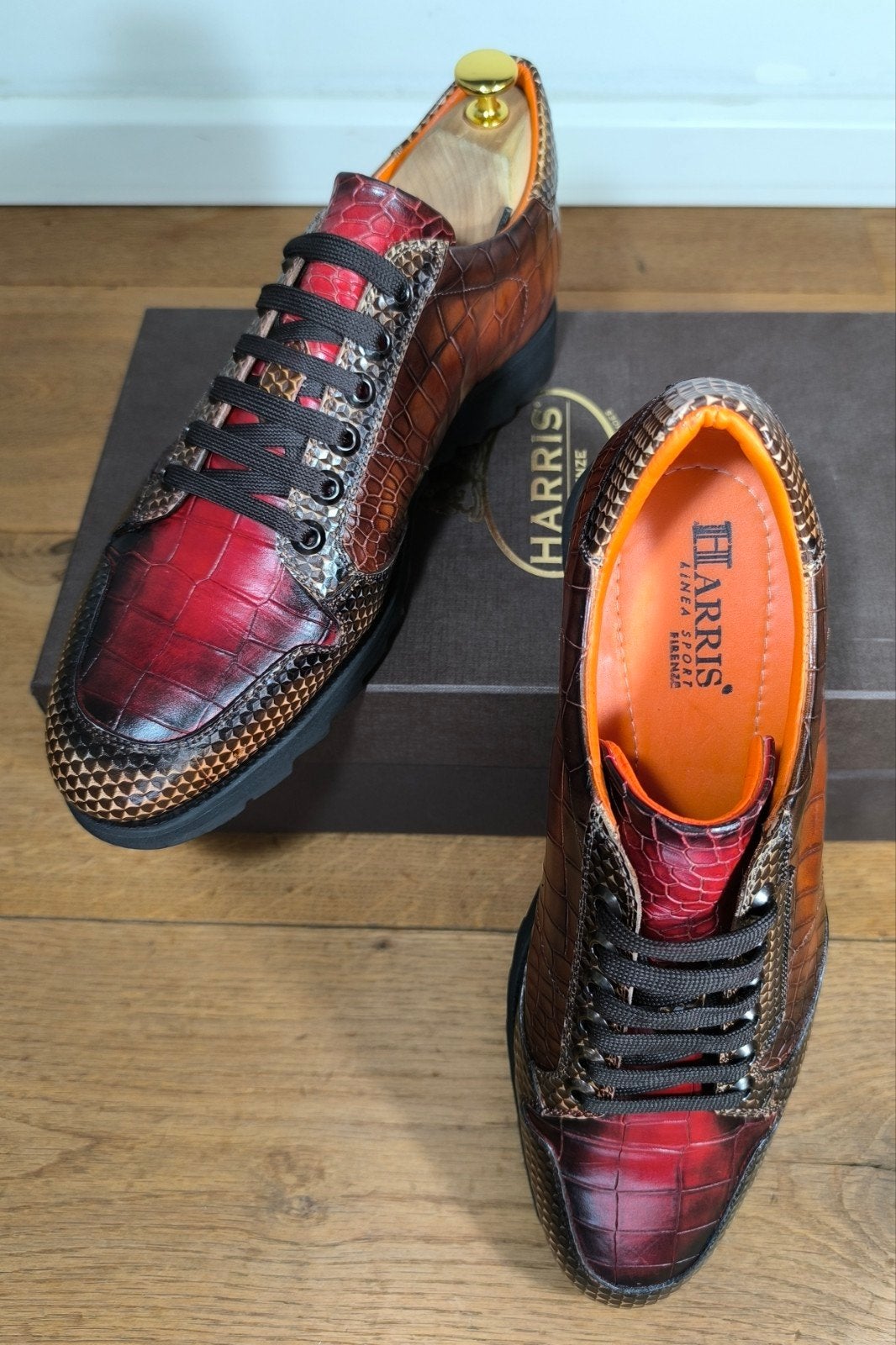 Harris Firenze exclusieve herenschoenen maat 8 / 42, Ophalen, Harris, Overige kleuren, Zo goed als nieuw