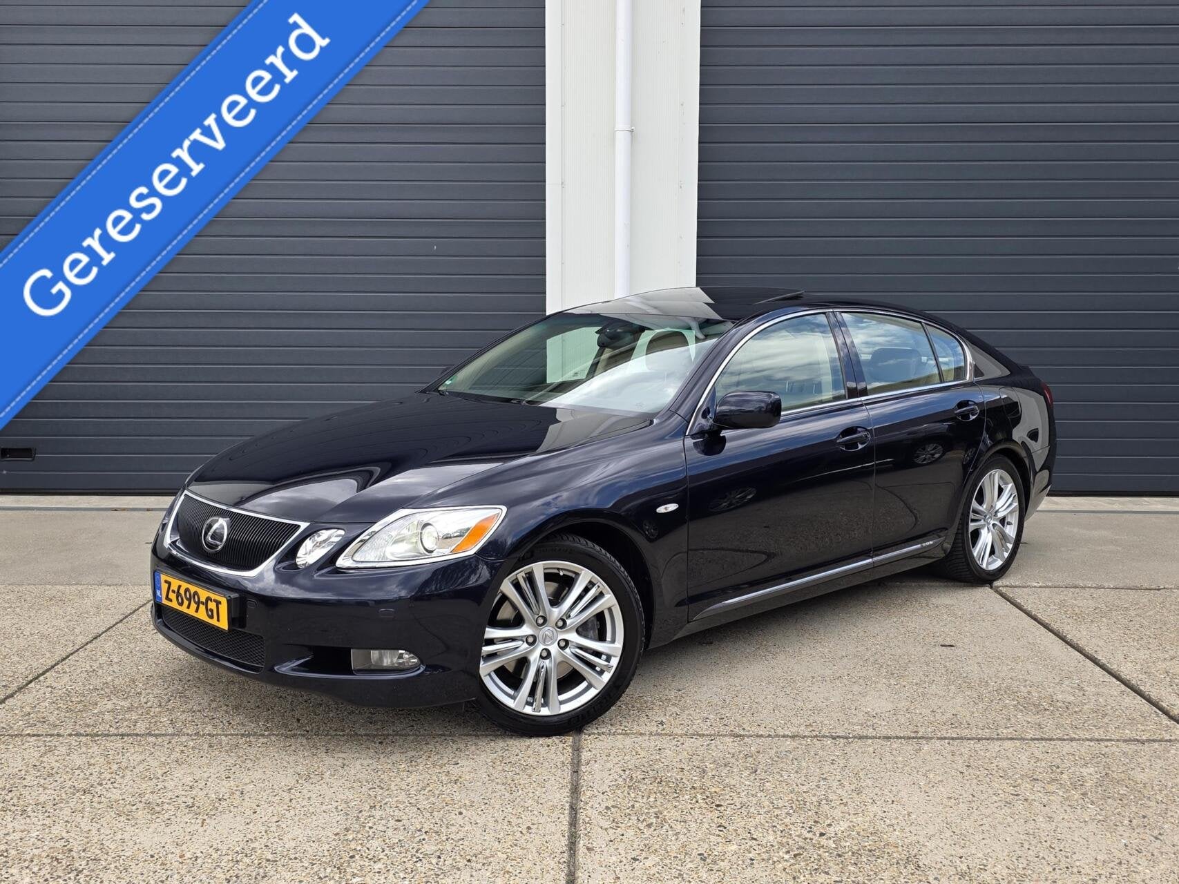 Lexus GS 450h President| dealer onderhouden| 2 JAAR GARANTIE, Auto's, Lexus, Achterwielaandrijving, Gebruikt, Beige, Blauw