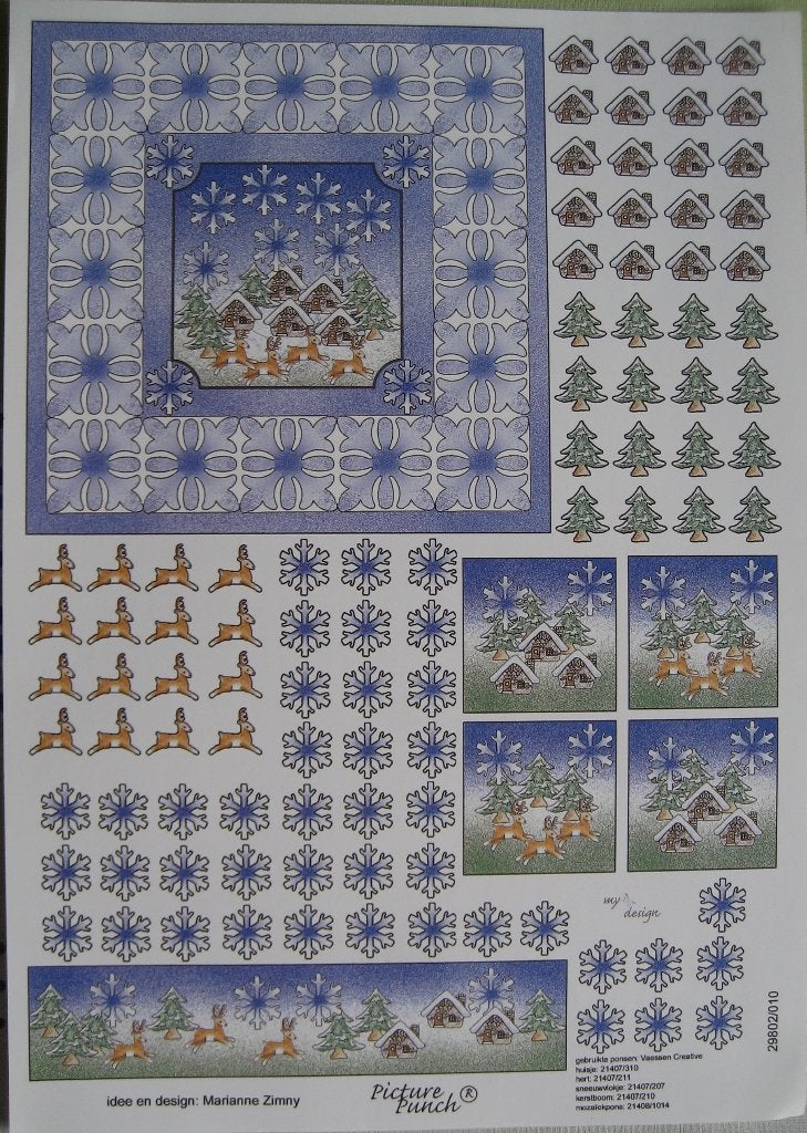 3D Knipvellen: Kerst, Katten, Tuinieren, Ophalen of Verzenden, Nieuw, Overige thema's, Knipvel
