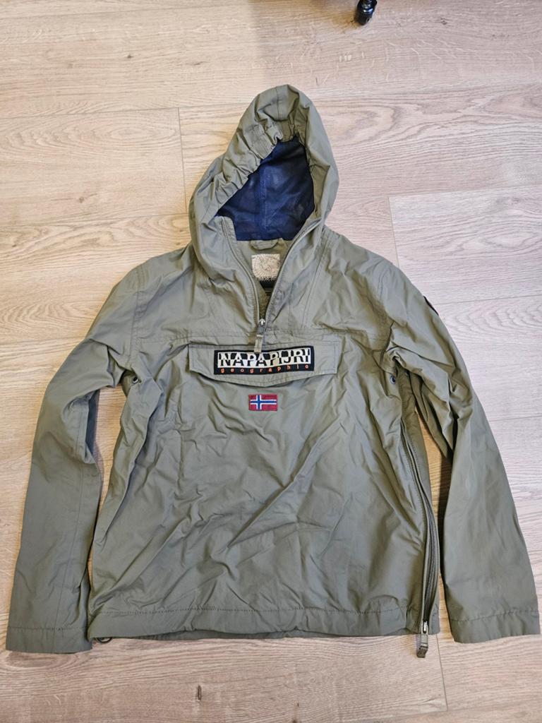 Napapijri softshell zomerjas kinderjas maat 14, Ophalen of Verzenden, Zo goed als nieuw, Overige maten, Blauw
