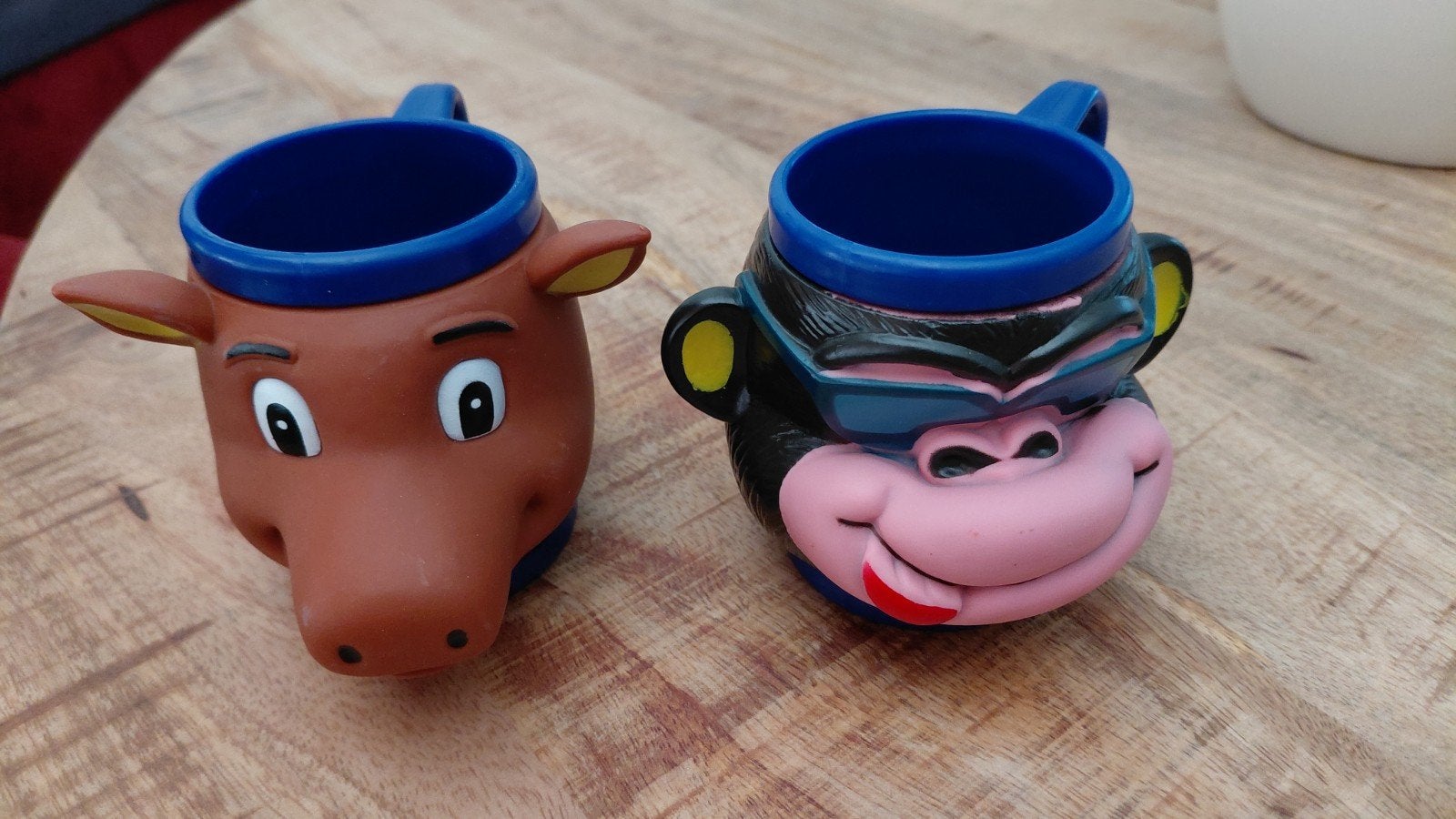 Leuke kinderbekers: Koe en Aap, Ophalen of Verzenden