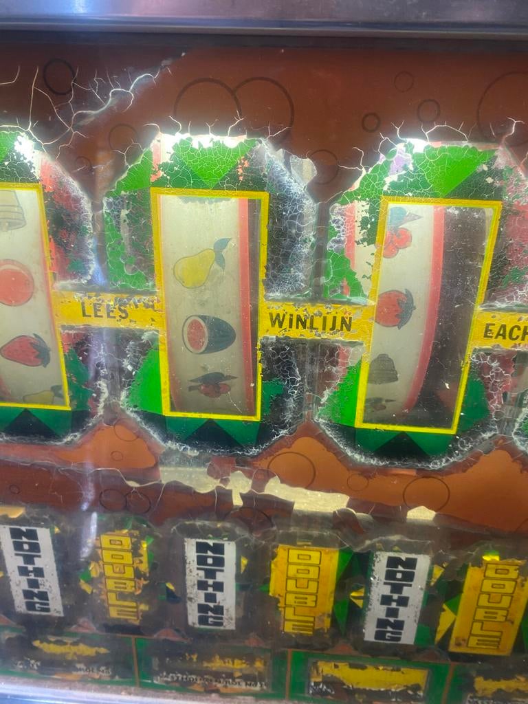 Vintage fruitautomaat, gokkast, speelautomaat, Overige munten, Ophalen of Verzenden, Gebruikt