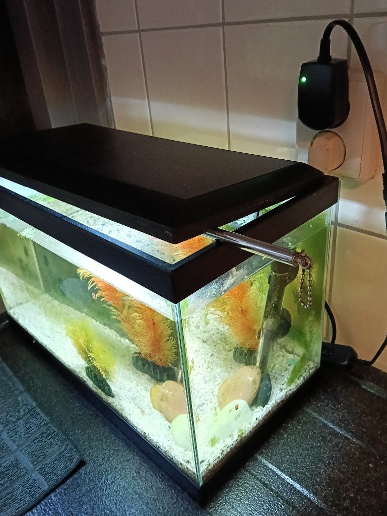 Aquarium 20 liter ingedraaid met alle toebehoren, Dieren en Toebehoren, Vissen | Aquaria en Toebehoren, Ophalen, Gebruikt, Gevuld zoetwateraquarium