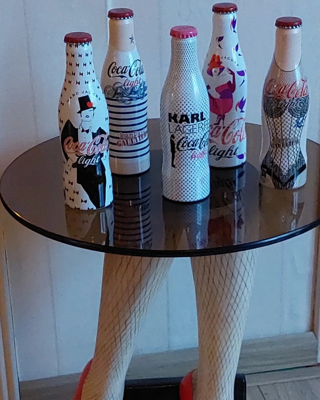 5 vintage coca cola light collectors flesjes, Ophalen of Verzenden, Verpakking