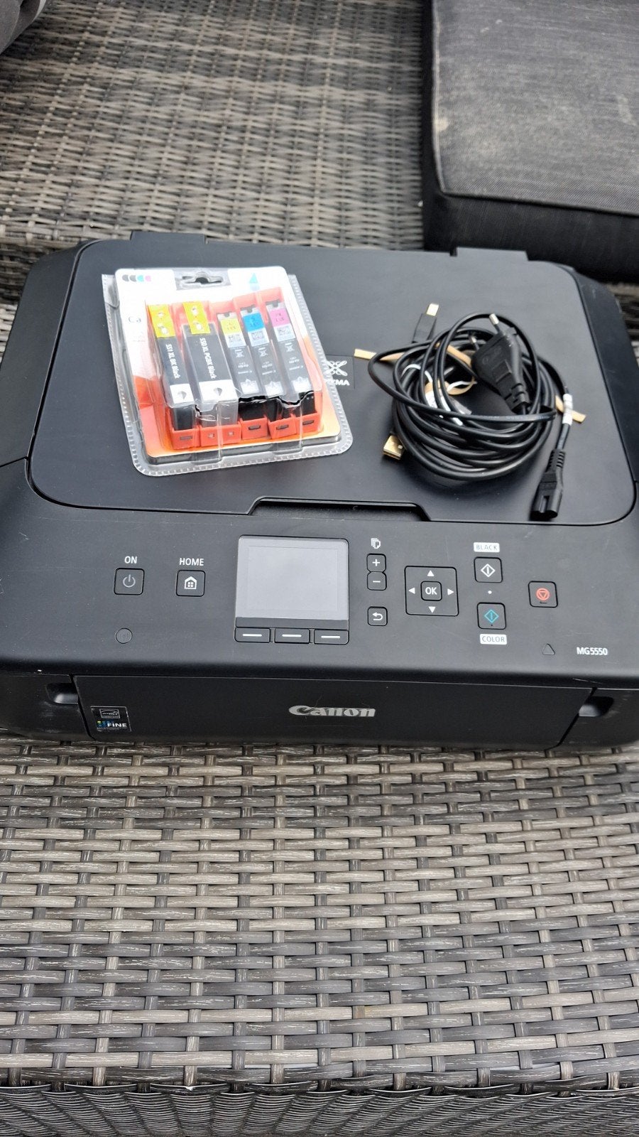Canon MG5550 All-in-One Printer met nieuwe inkt, Computers en Software, Printers, Ophalen, Kleur printen, Gebruikt, Canon